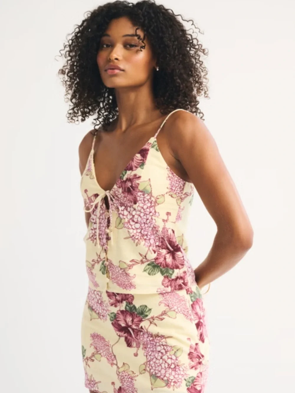 Abercrombie & Fitch Floral Linen-Blend Set